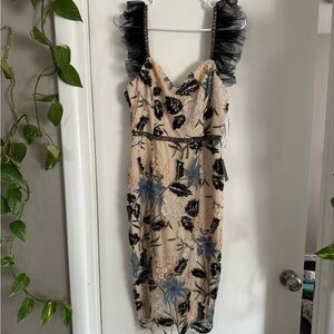 Lulu’s Show Stopper Embroidered Dress NWT